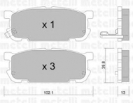 Комплект тормозных колодок METELLI 22-0608-0