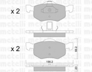Комплект тормозных колодок METELLI 22-0609-0