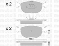 Комплект тормозных колодок METELLI 22-0656-0