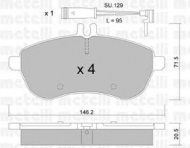 Комплект тормозных колодок METELLI 22-0665-0K