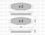Комплект тормозных колодок METELLI 22-0759-1