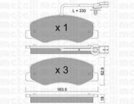 Комплект тормозных колодок METELLI 22-0900-0
