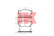 Комплект тормозных колодок NK 222236