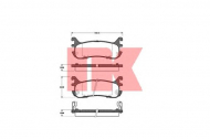 Комплект тормозных колодок NK 223235