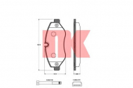 Комплект тормозных колодок NK 223362