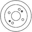 Тормозной диск MAPCO 15618