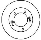 Тормозной диск MAPCO 25571