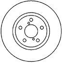 Тормозной диск MAPCO 25583