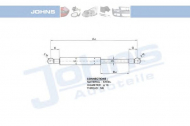 Газовая пружина JOHNS 13 18 03-91