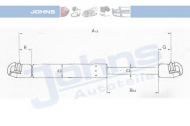 Газовая пружина JOHNS 57 38 95-91