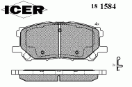 Комплект тормозных колодок ICER 181584