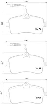 Комплект тормозных колодок PAGID T2268