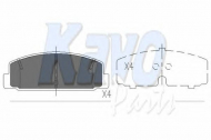 Комплект тормозных колодок KAVO PARTS KBP-4506