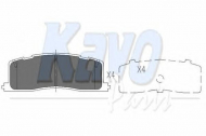 Комплект тормозных колодок KAVO PARTS KBP-9059