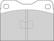 Комплект тормозных колодок NECTO FD489A
