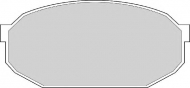 Комплект тормозных колодок NECTO FD880A