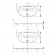 Комплект тормозных колодок NIPPARTS J3611021