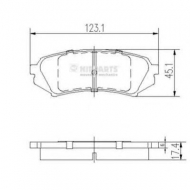 Комплект тормозных колодок NIPPARTS J3612022