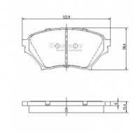 Комплект тормозных колодок NIPPARTS J3603052