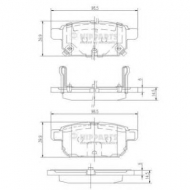 Комплект тормозных колодок NIPPARTS N3618002
