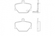 Комплект тормозных колодок DURON DBP221162