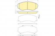 Комплект тормозных колодок GIRLING 6133269