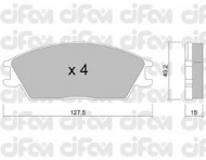 Комплект тормозных колодок CIFAM 822-081-0