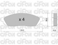 Комплект тормозных колодок CIFAM 822-087-0
