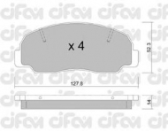 Комплект тормозных колодок CIFAM 822-239-0