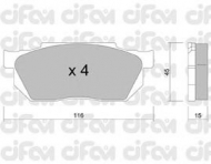 Комплект тормозных колодок CIFAM 822-247-0