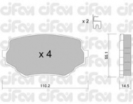 Комплект тормозных колодок CIFAM 822-249-0