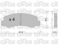 Комплект тормозных колодок CIFAM 822-389-0