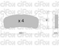 Комплект тормозных колодок CIFAM 822-393-0