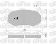 Комплект тормозных колодок CIFAM 822-471-0