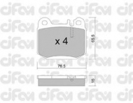 Комплект тормозных колодок CIFAM 822-564-0