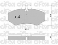 Комплект тормозных колодок CIFAM 822-572-0
