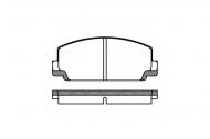 Комплект тормозных колодок WOKING P1753.10