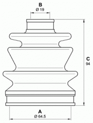 Комплект пыльника OPEN PARTS SJK7256.00