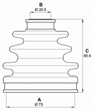 Комплект пыльника OPEN PARTS SJK7263.00