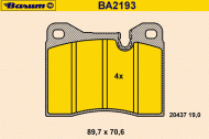 Комплект тормозных колодок BARUM BA2193