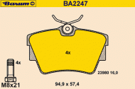 Комплект тормозных колодок BARUM BA2247