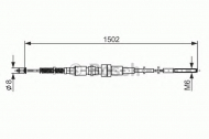 Трос BOSCH 1 987 477 214