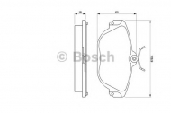 Комплект тормозных колодок BOSCH 0 986 424 016