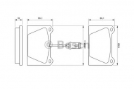 Комплект тормозных колодок BOSCH 0 986 424 093