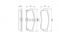 Комплект тормозных колодок BOSCH 0 986 424 160