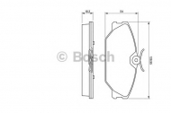 Комплект тормозных колодок BOSCH 0 986 424 533