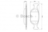 Комплект тормозных колодок BOSCH 0 986 424 544