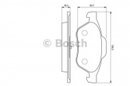 Комплект тормозных колодок BOSCH 0 986 424 619