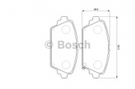 Комплект тормозных колодок BOSCH 0 986 424 663