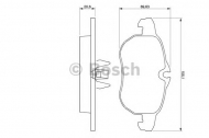 Комплект тормозных колодок BOSCH 0 986 424 677